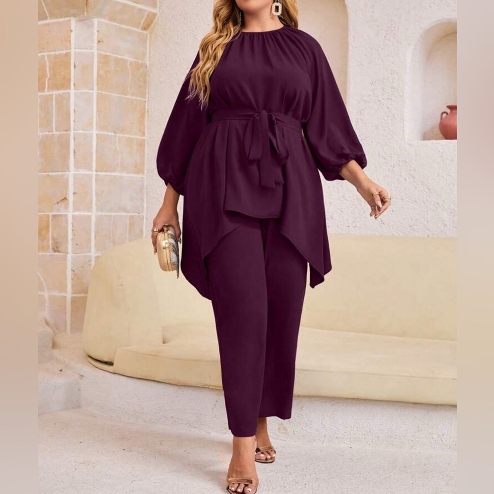 SHEIN Women's Plus 4X Purple Top (pants not included)